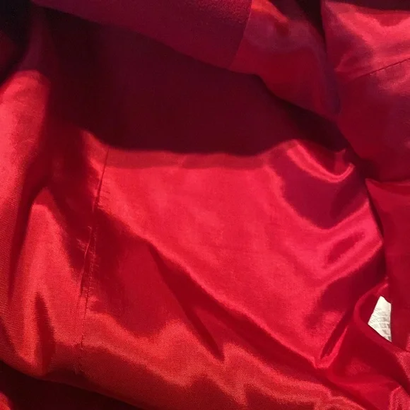 Oleg Cassini Vintage Wool Classic Red Blazer - Picture 5 of 7